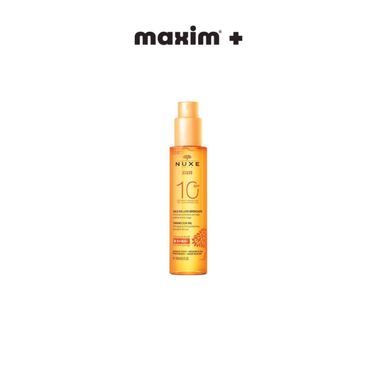 Nuxe Sun Tanning Oil, Λάδι Μαυρίσματος Για Πρόσωπο & Σώμα SPF10, 150ml