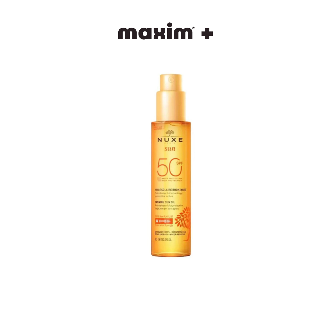 Nuxe Tanning Sun Oil Λάδι Μαυρίσματος για Πρόσωπο & Σώμα SPF50, 150ml