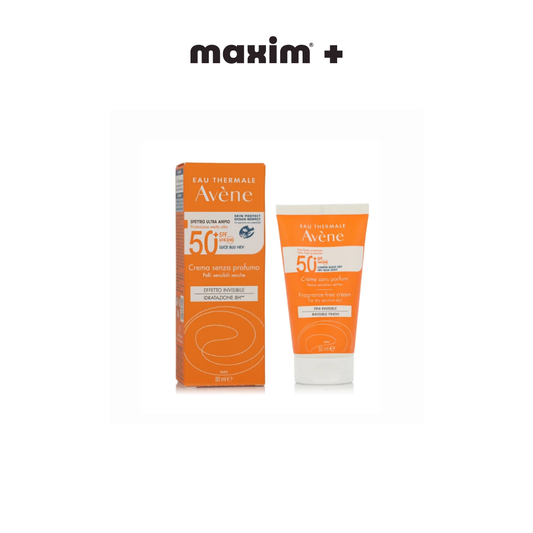Avene TriAsorB Fragrance- free Cream SPF50+ Αντιηλιακή Κρέμα Προσώπου Χωρίς Άρωμα, 50ml