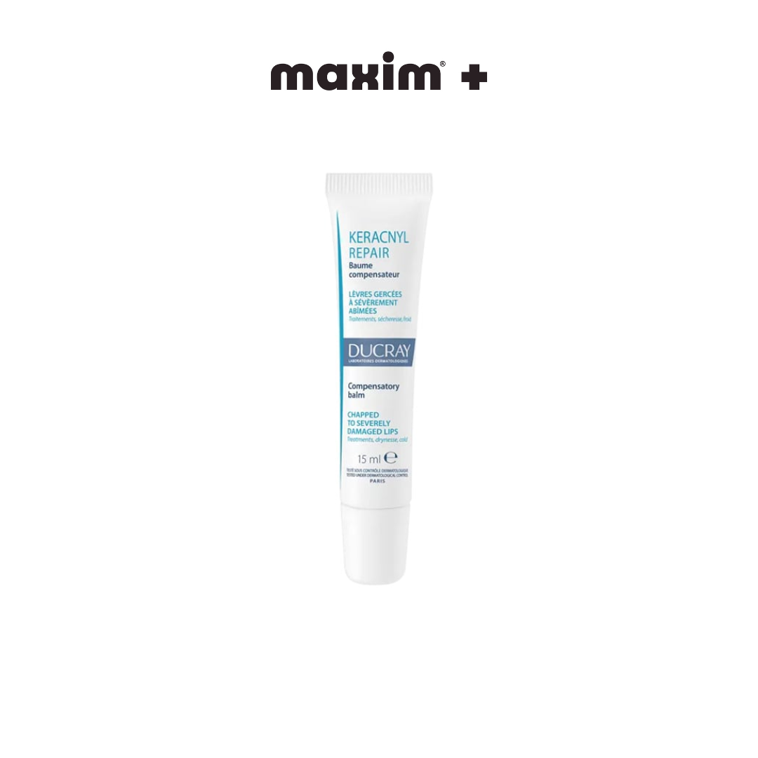 Ducray Keracnyl Repair Baume Levres Βalm για Επανόρθωση & Καταπράϋνση Χειλιών, 15ml