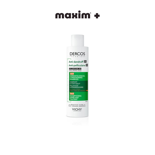 Vichy Dercos Anti-Dandruff DS Σαμπουάν & Conditioner 2σε1 Κατά της Ξηροδερμίας, της Πιτυρίδας & του Κνησμού, 200ml