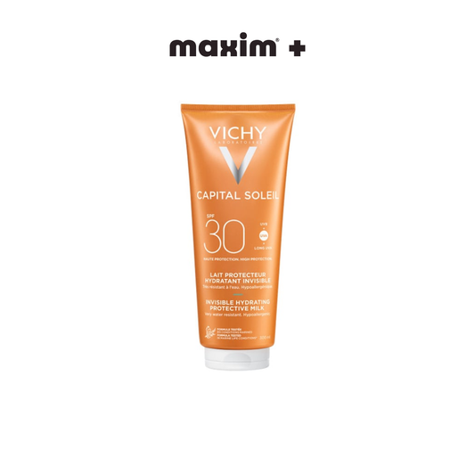 Vichy Capital Soleil SPF30 Invisible Hydrating Protective Milk Αόρατο Ενυδατικό Αντηλιακό Γαλάκτωμα, 300ml