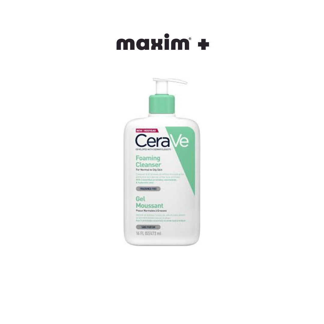 CeraVe Foaming Cleanser Gel Καθαρισμού για Κανονική - Λιπαρή Επιδερμίδα 236ml