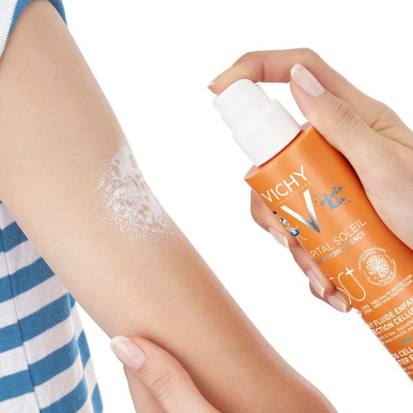 Vichy Capital Soleil Cell Protect Water Fluid Spray SPF50+ Παιδικό Αντηλιακό Σπρέι για Πρόσωπο & Σώμα, 200ml