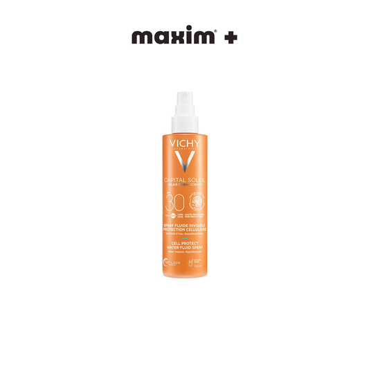 Vichy Capital Soleil Cell Protect Water Fluid Spray SPF30 Λεπτόρρευστο Αντηλιακό Γαλάκτωμα σε Σπρέι, 200ml