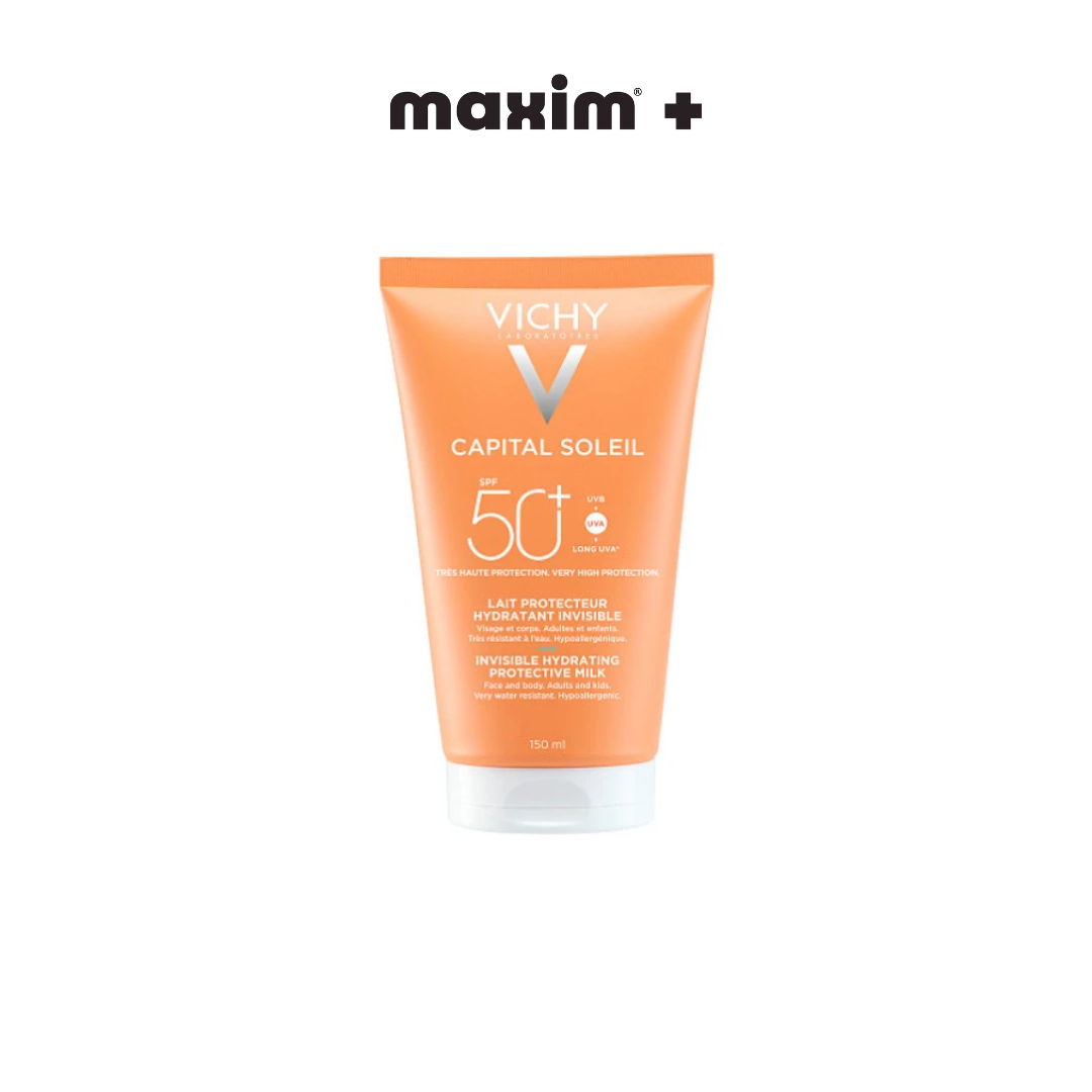 Vichy Capital Soleil Invisible Hydrating Milk Face & Body SPF50+ - Αόρατο Αντηλιακό Προσώπου & Σώματος, 150ml