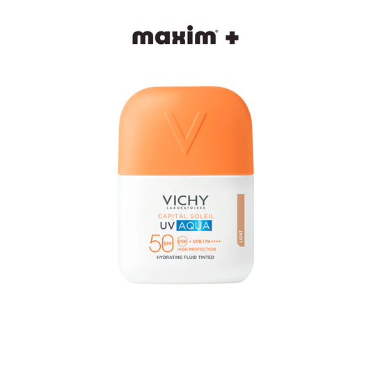 La Roche Posay Vichy Capital Soleil UV Aqua Invisible Light Tinted Fluid SPF50+ - Λεπτόρρευστο Αντηλιακό Προσώπου με Χρώμα, 50ml
