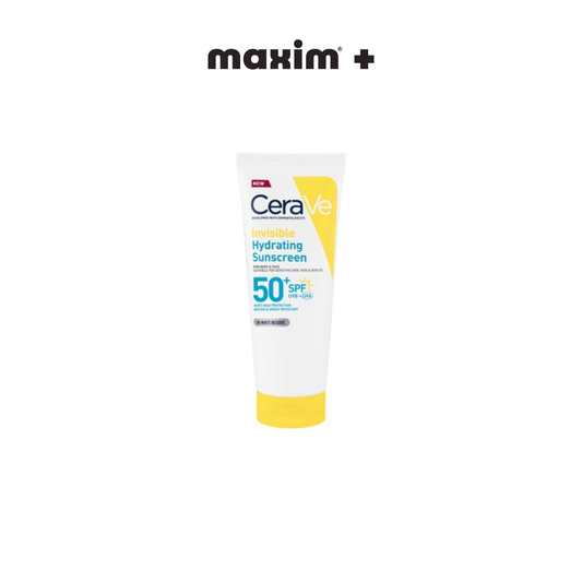 Cerave Invisible Hydrating Spf50+ Sunscreen 75ml Αντηλιακό Προσώπου & Σώματος Πολύ Υψηλής Προστασίας Κατάλληλο για Ευαίσθητο Δέρμα για Παιδιά & Ενήλικες