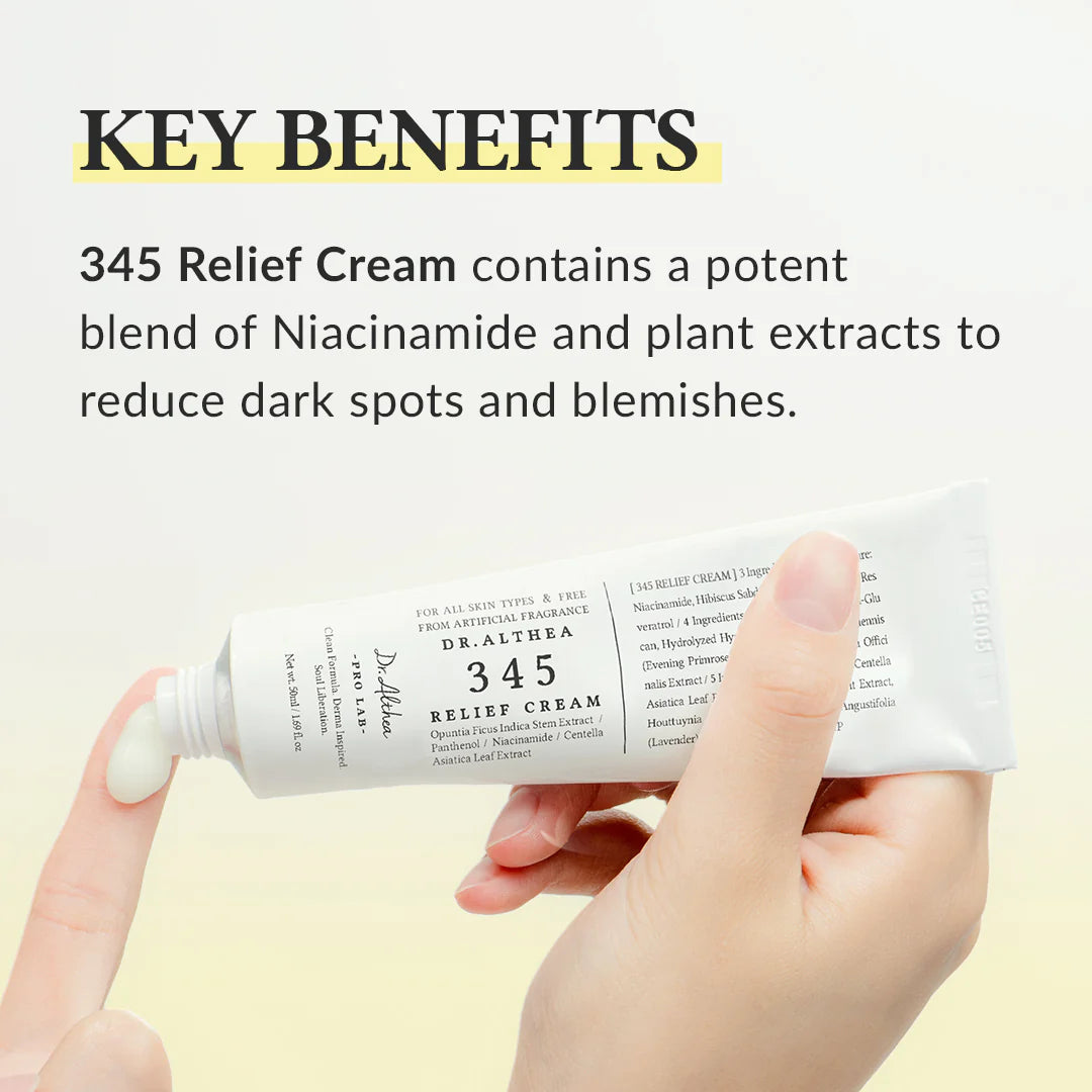 Dr. Althea 345 Relief Cream – Καταπραϋντική  Ενυδατική Κρέμα για Ευαίσθητο Δέρμα, 50ml