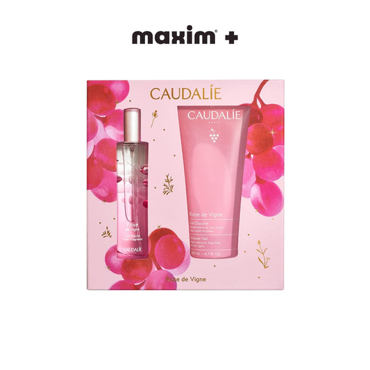 Caudalie Xmas Promo Rose de Vigne Fresh Γυναικείο Άρωμα, 50ml & Δώρο Αφρολουτρο, 200ml, 1σετ