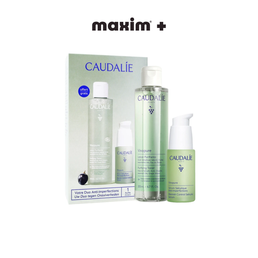 Caudalie Set Vinopure Purifying Toner 200ml & Vinopure Blemish Control Salicylic Serum 30ml