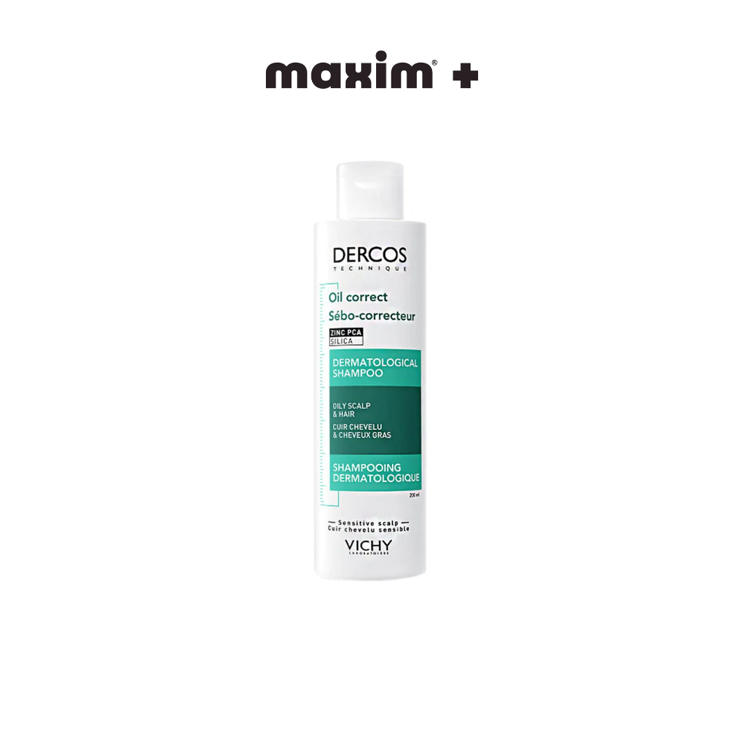 Vichy Dercos Oil Correct Shampoo Σαμπουάν για Λιπαρά Μαλλιά, 200ml