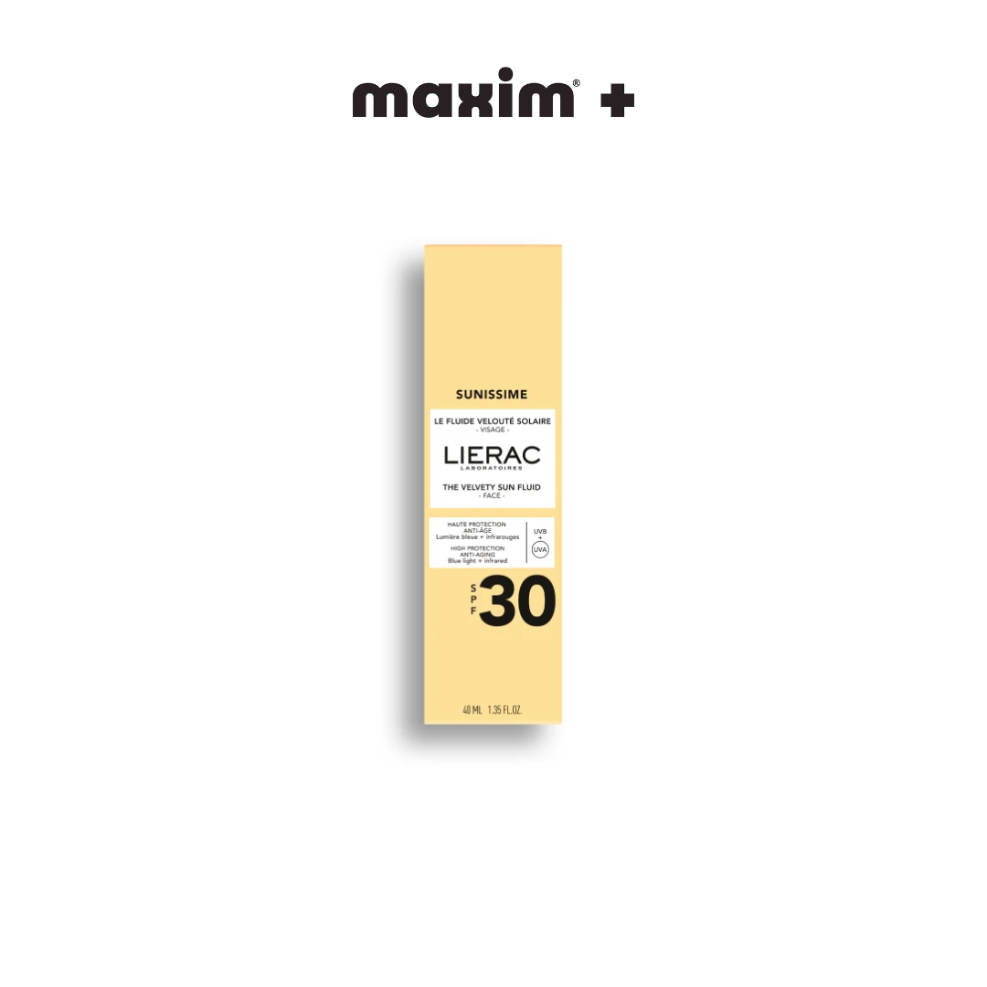 Lierac Sunissime The Velvety Sun Fluid Λεπτόρρευστο Βελούδινο Αντηλιακό Προσώπου SPF30, 40ml