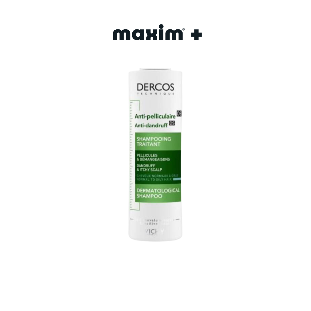 Vichy Dercos Anti-Dandruff DS, Αντιπυτιριδικό Σαμπουάν για Κανονικά έως Λιπαρά Μαλλιά 390ml