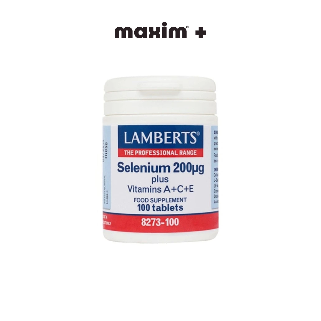 Lamberts Selenium 200μg plus Vitamins A, C & E 100tabs