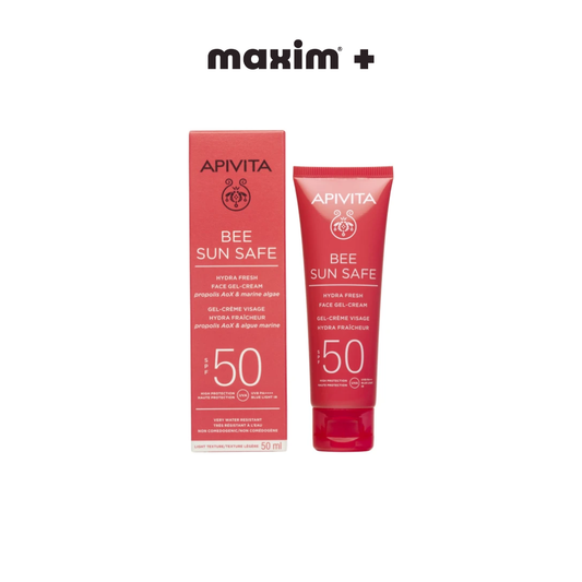 Apivita Bee Sun Safe Hydra Fresh Face SPF50 Ενυδατική Αντηλιακή Κρέμα Gel Προσώπου Ελαφριάς Υφής, 50ml