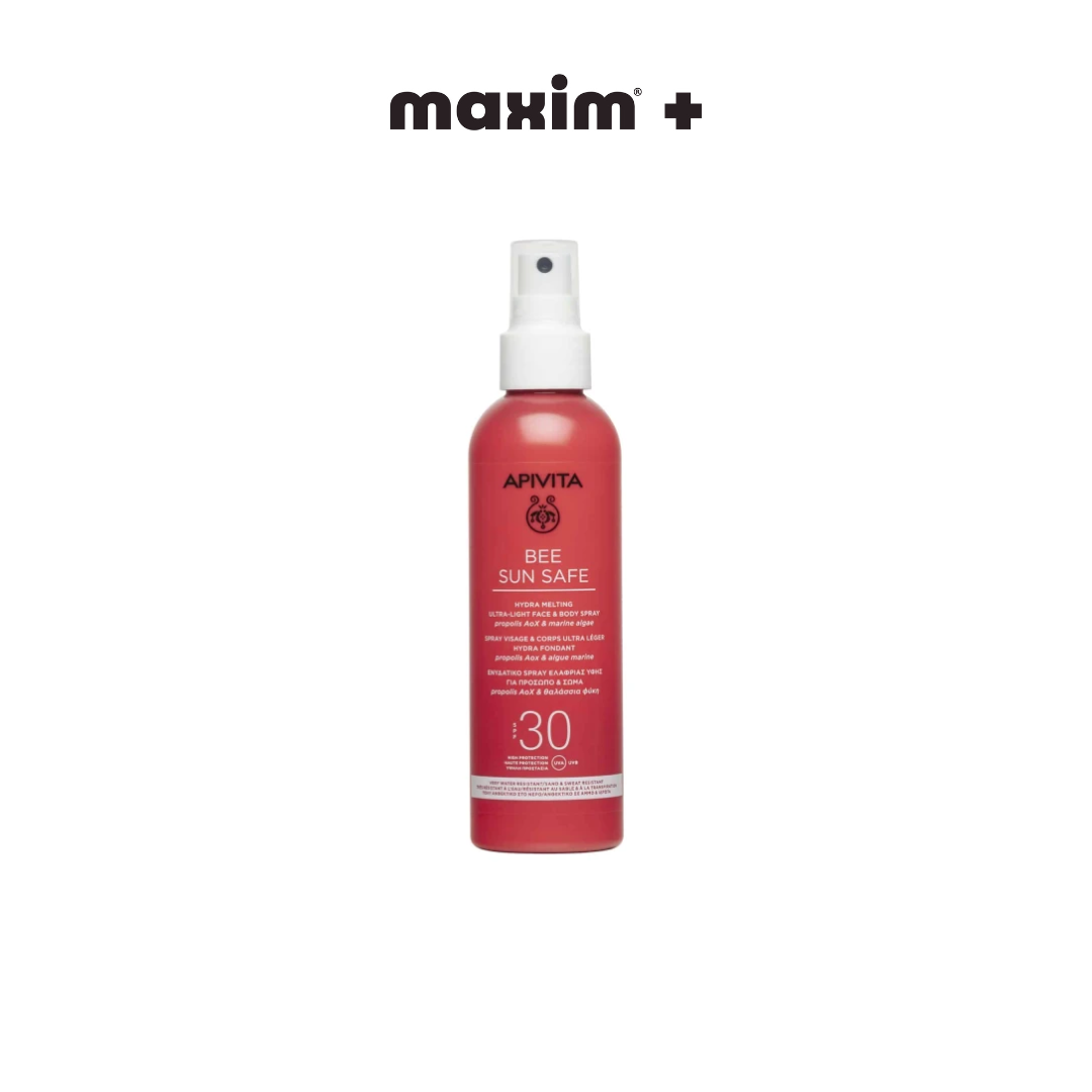 Apivita Bee Sun Safe Hydra Melting Ultra Light Face & Body Spray SPF30 Ενυδατικό Αντιηλιακό Προσώπου & Σώματος, 200ml