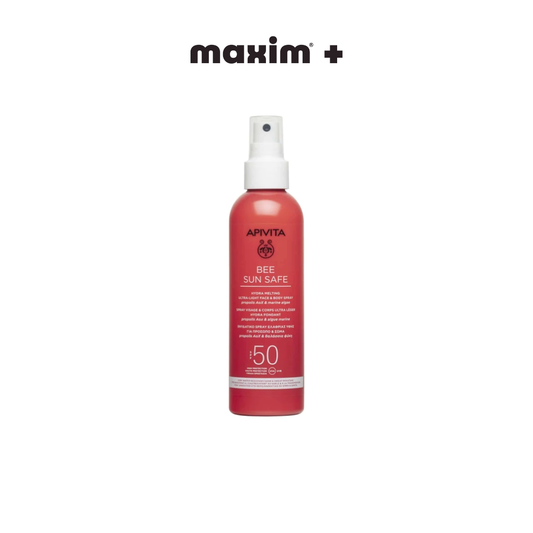 Apivita Bee Sun Safe Hydra Melting Ultra Light Face & Body Spray SPF50, 200ml