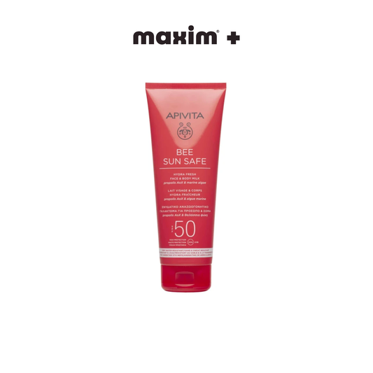 Apivita Bee Sun Safe Hydra Fresh Face & Body Milk Ενυδατικό Αντηλιακό Γαλάκτωμα για Πρόσωπο & Σώμα SPF50, 200ml