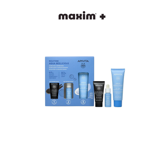 Apivita Aqua Beelicious Promo Pack με Oil-Free Hydrating Gel-Cream Κρέμα Ενυδάτωσης Ελαφριάς Υφής, 40ml & Δώρο Black Detox Cleansing Jelly Μαύρο Gel Καθαρισμού για Πρόσωπο & Μάτια, 15ml & Aqua Beelicious Booster Αναζωογόνησης & Ενυδάτωσης, 10ml, 1σετ
