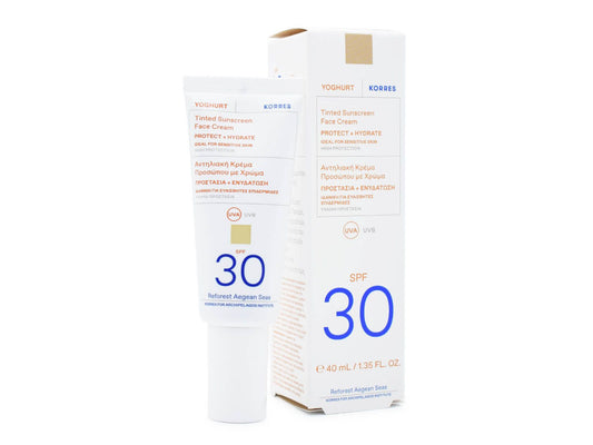 Korres Yoghurt Αντηλιακή Κρέμα Προσώπου με Χρώμα SPF 30, 50ml