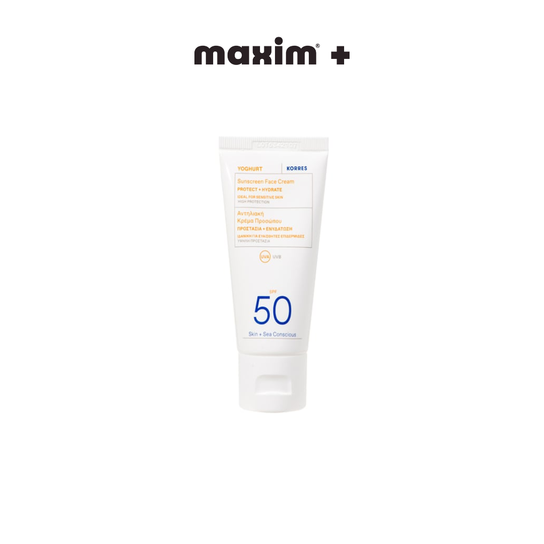 Korres Yoghurt Sunscreen Face Cream SPF50 Αντηλιακή Κρέμα Προσώπου, 50ml