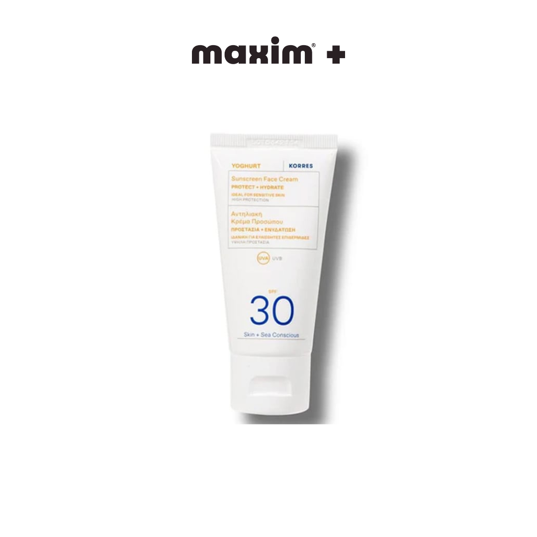Korres Yoghurt Αντηλιακή Κρέμα Προσώπου SPF 30, 50ml