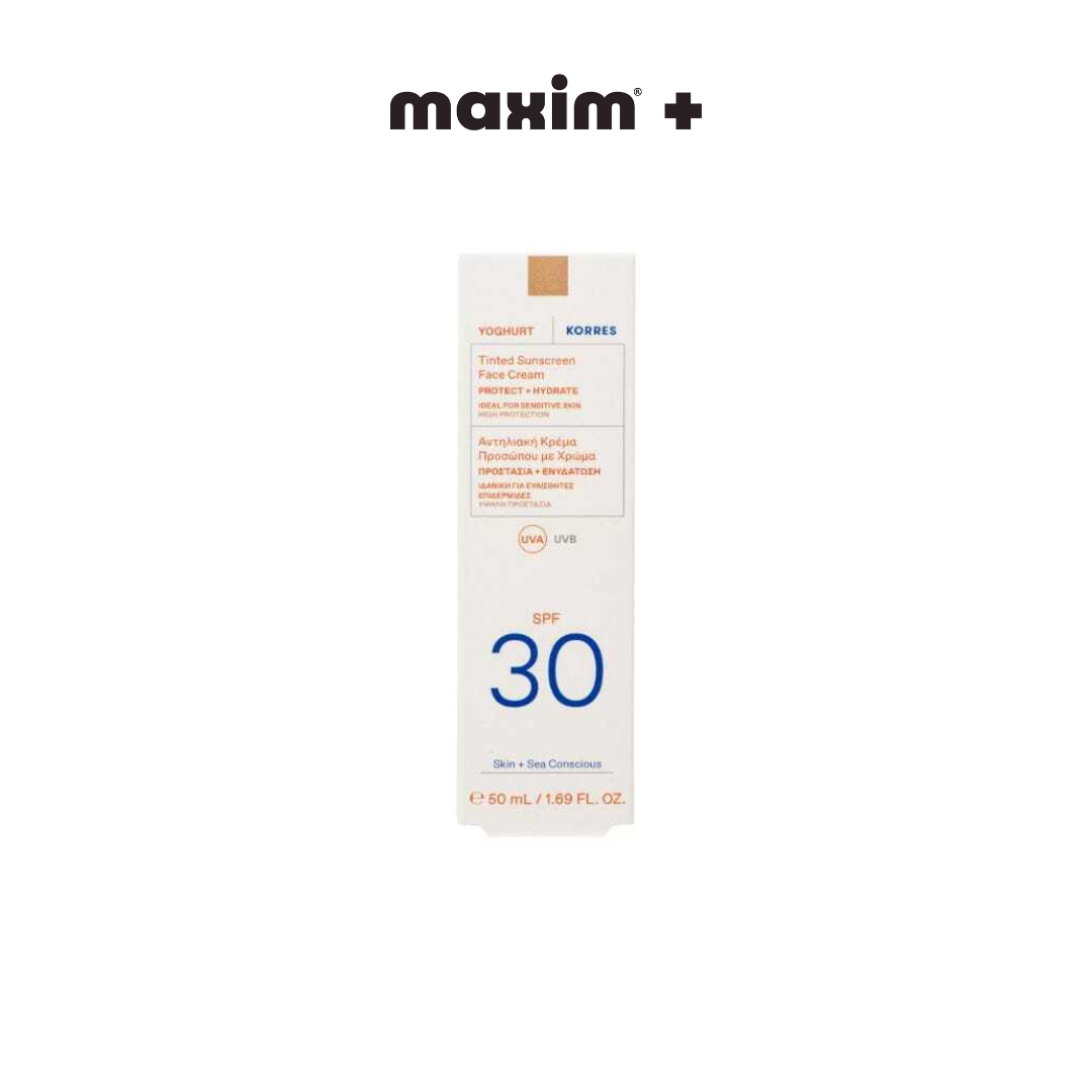 Korres Yoghurt Αντηλιακή Κρέμα Προσώπου με Χρώμα SPF 30, 50ml