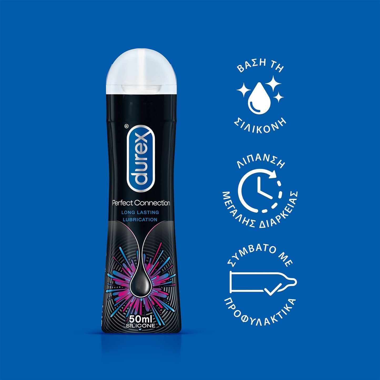 Durex Λιπαντικό Διεγερτικό Gel Perfect Connection, 50ml