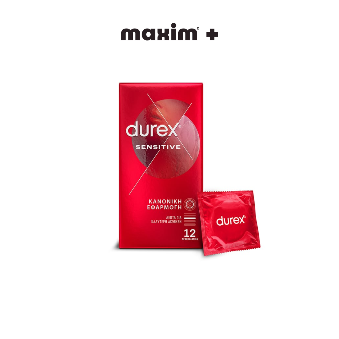 Durex Προφυλακτικά Πολύ Λεπτά Sensitive 12 τεμάχια