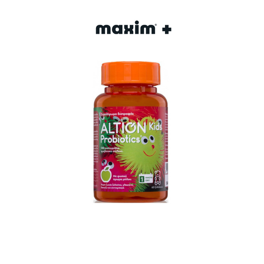Altion Kids Probiotics Προβιοτικό Συμπλήρωμα Διατροφής για Παιδιά με Φυσικό Άρωμα Μήλου 60 Μασώμενα Ζελεδάκια