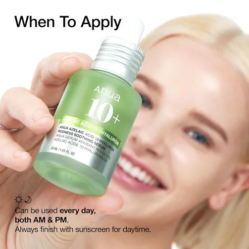 ANUA-Azelaic Acid 10 Hyaluron Redness Soothing Serum - Καταπραϋντικός ορός για ερεθισμένο δέρμα