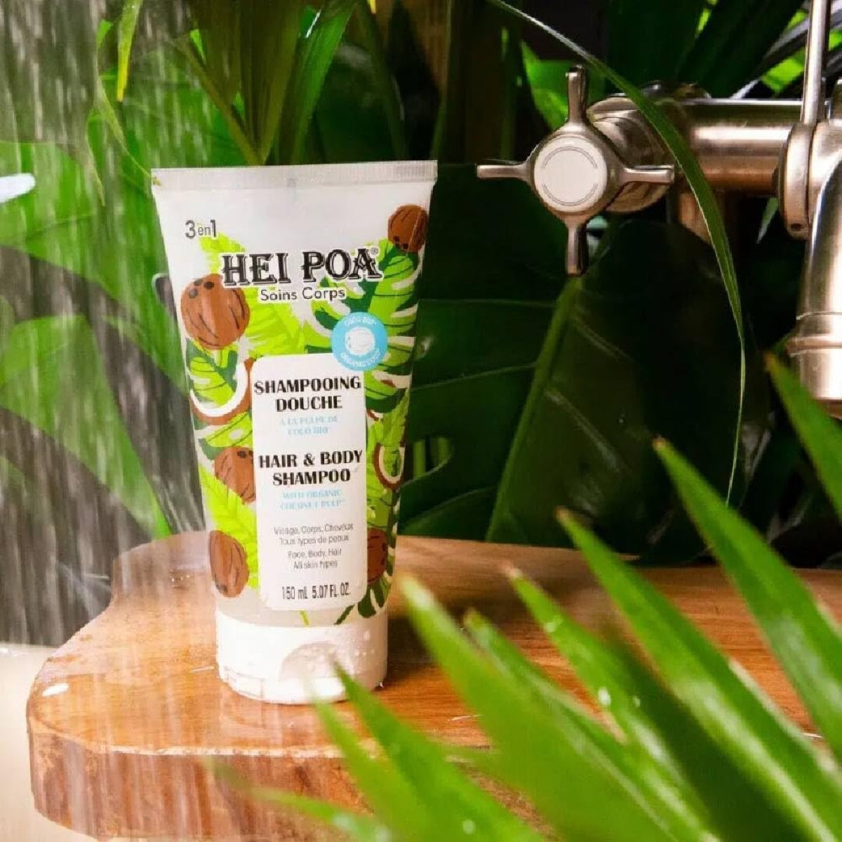 Hei Poa Coconut Hair & Body Shampoo With Organic Coco