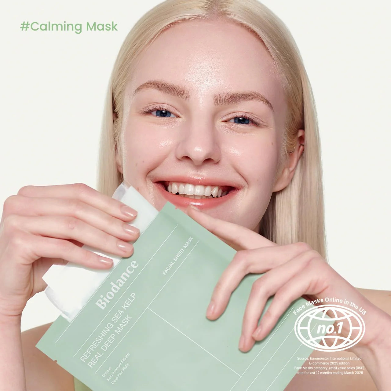 Biodance Refreshing Sea Kelp Real Deep Mask - Καταπραυντική Gel Μάσκα