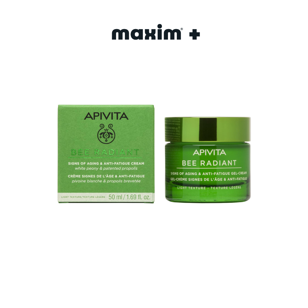 Apivita Bee Radiant Peony Light Texture, Κρέμα για Σημάδια Γήρανσης & Ξεκούραστη Όψη Ελαφριάς Υφής 50ml