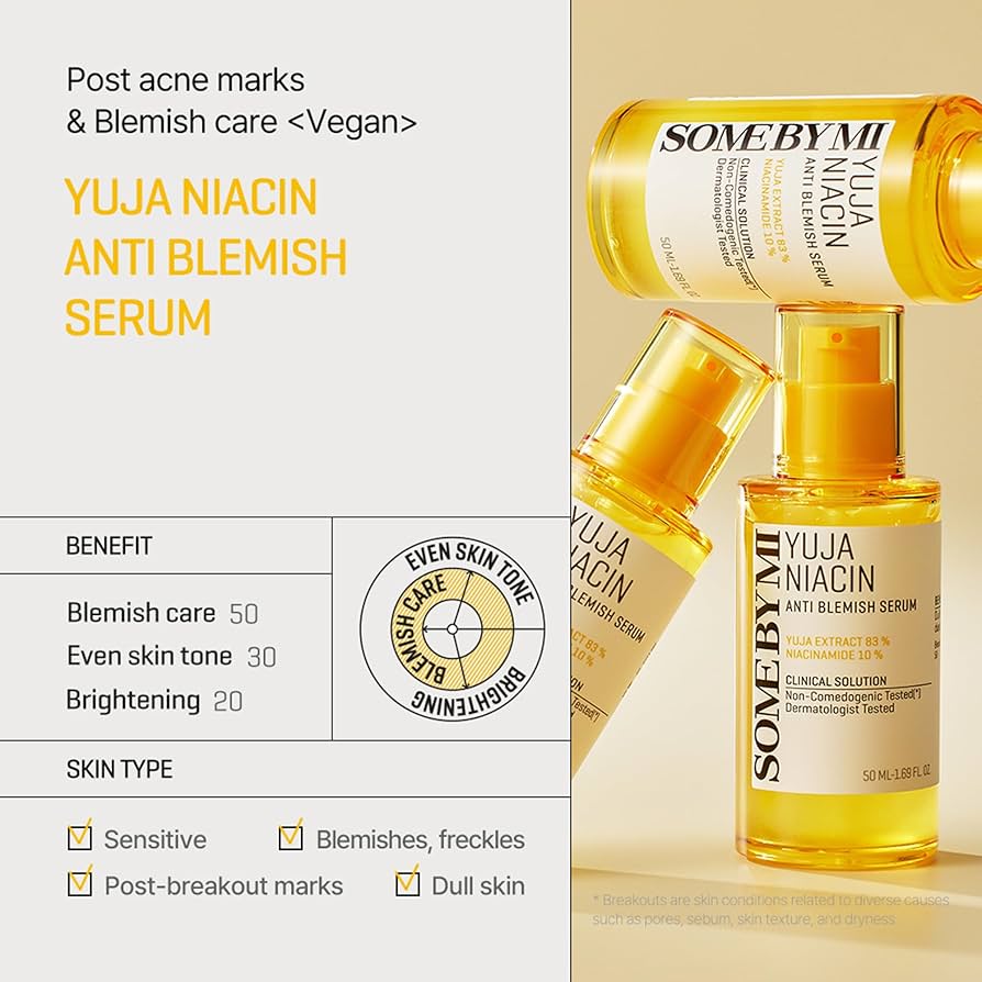 Some By Mi Yuja Niacin Anti-Blemish Serum 50ml – Ορός Λάμψης & Καταπολέμησης Κηλίδων
