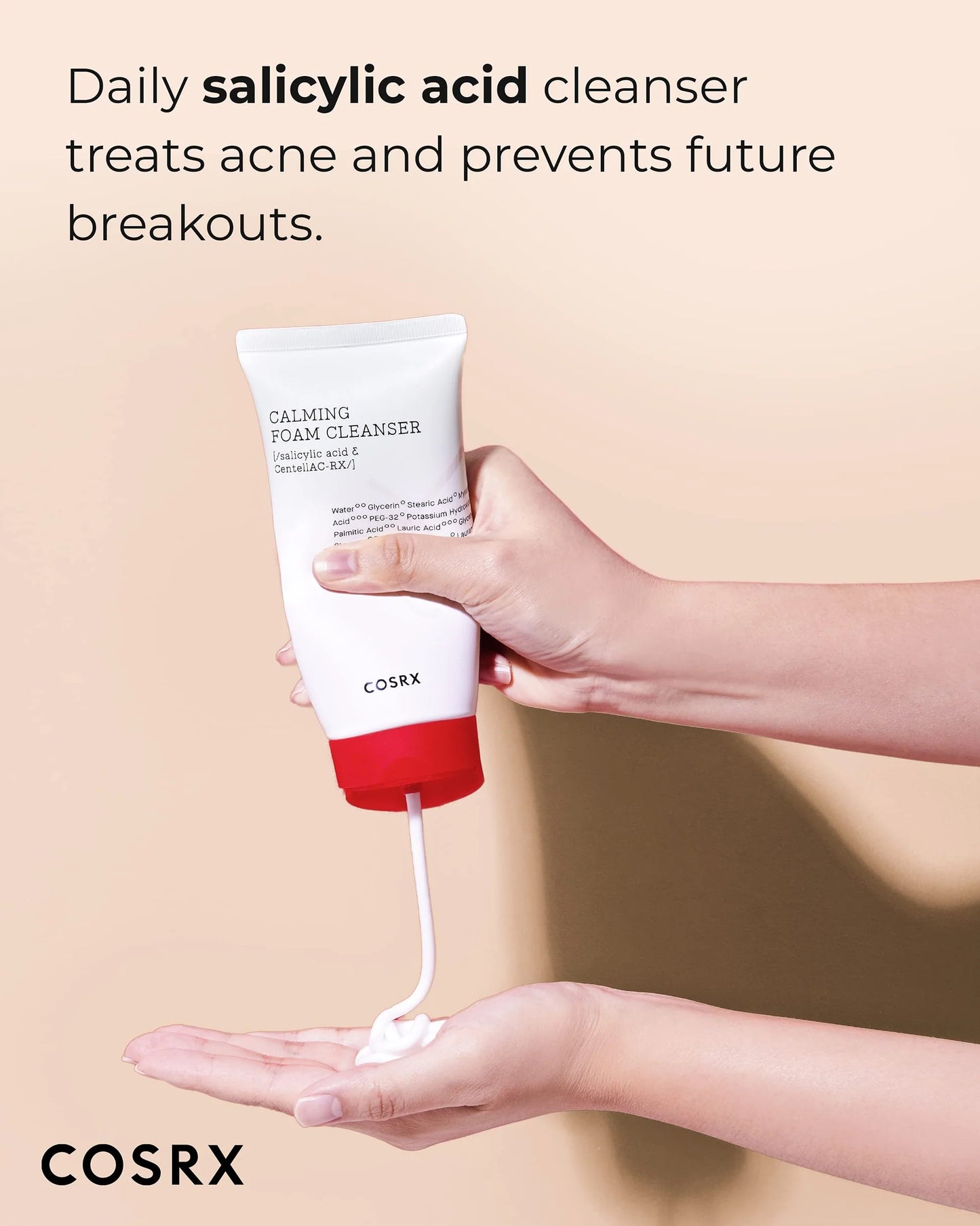 COSRX AC Collection Calming Foam Cleanser – Καθαριστικό Προσώπου για Ευαίσθητες & Ακνεϊκές Επιδερμίδες (150ml)