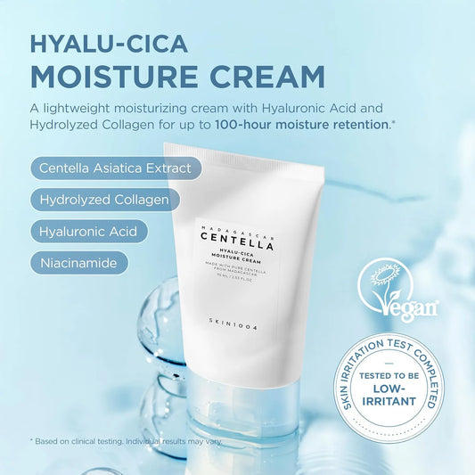 SKIN1004  Madagascar Centella Hyalu-Cica Moisture Cream - Ενυδατική κρέμα με υαλουρονικό και σεντέλα