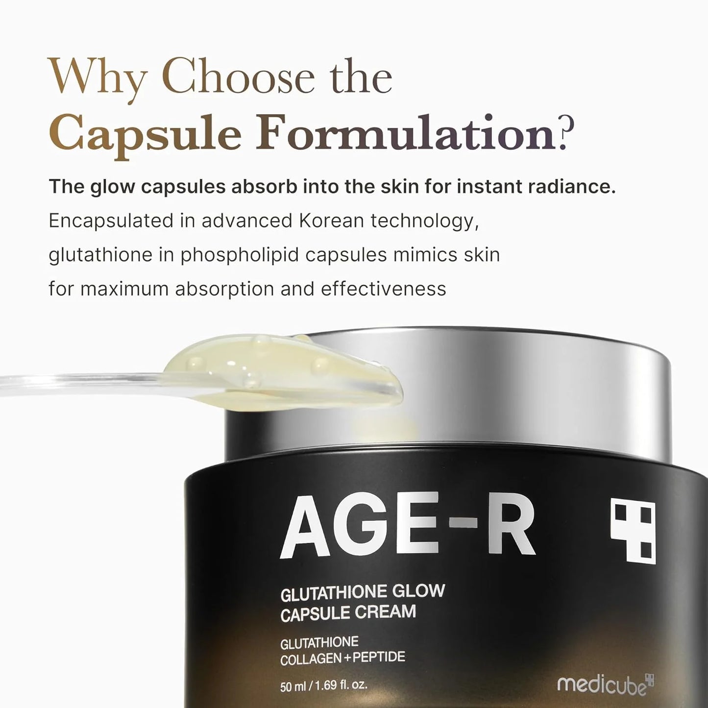 Medicube Glutathione Glow Capsule Cream- Κρέμα λάμψης με κάψουλες γλουταθειόνης