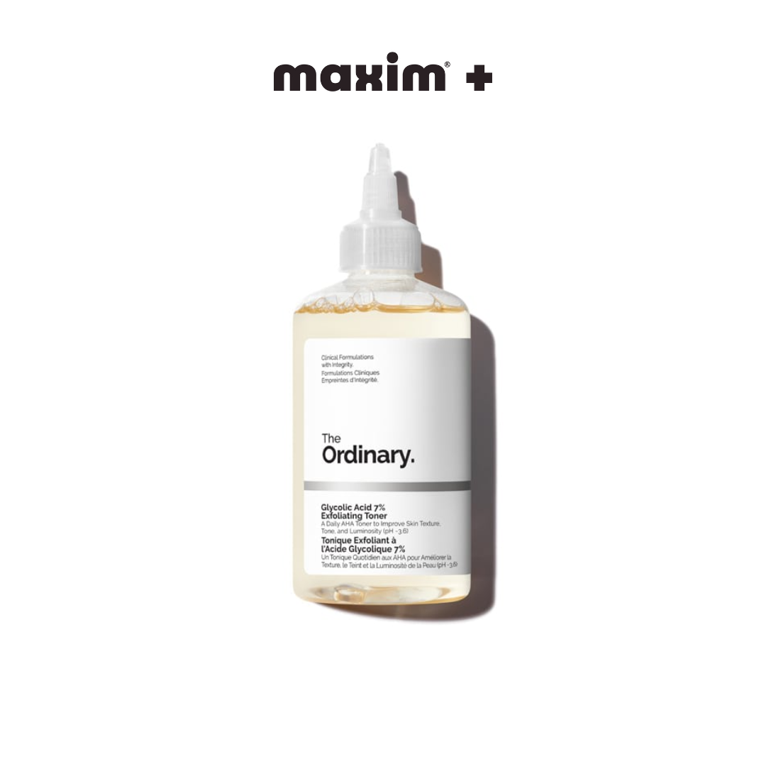 The Ordinary Glycolic Acid 7% Exfoliating Toner για Ήπια Απολέπιση σε Πρόσωπο & Τριχωτό, 240ml