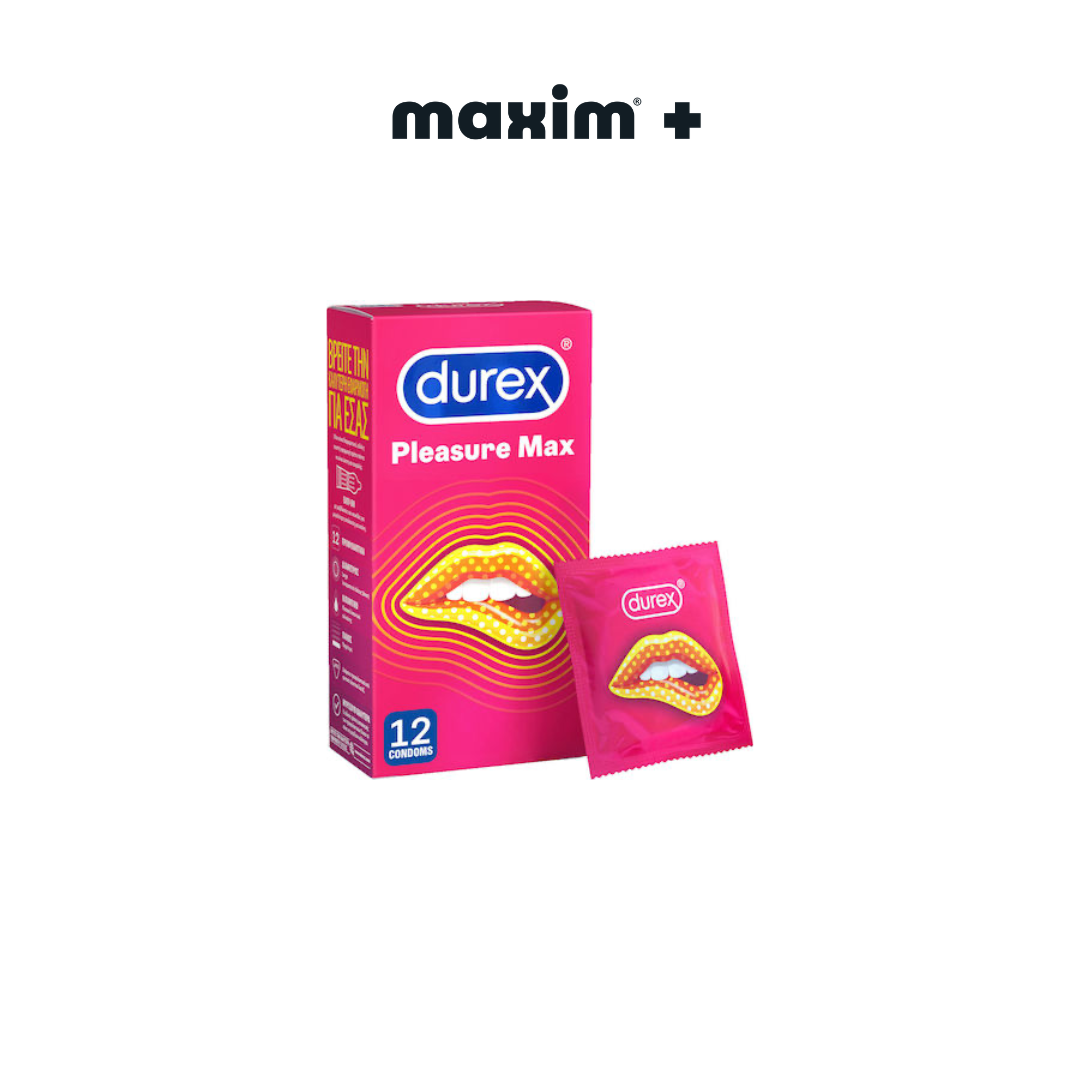 Durex Pleasuremax, Προφυλακτικά με Ραβδώσεις & Κουκίδες 12τμχ