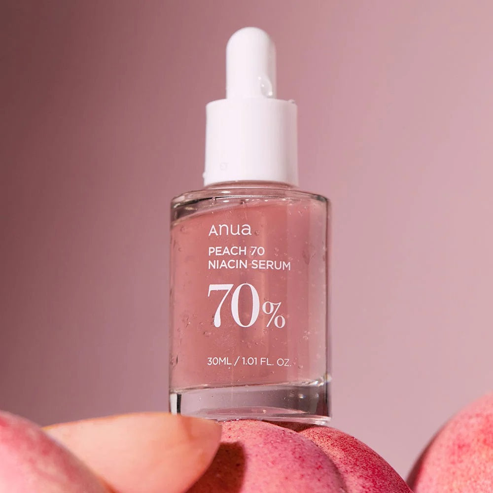 Anua Peach 70% Niacinamide Serum Ορός Προσώπου με Ροδάκινο για Φωτεινότητα & Λάμψη, 30ml