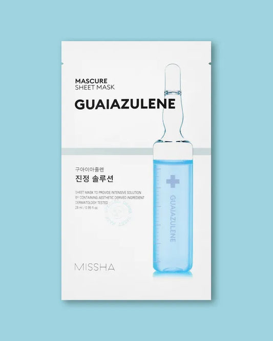 Missha Mascure Guaiazulene Sheet Mask – Καταπραϋντική Μάσκα Προσώπου (1τεμ)