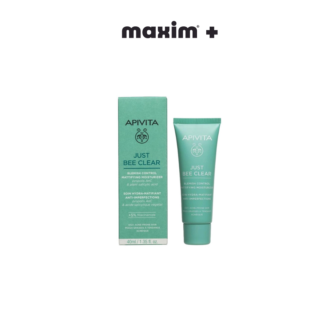 Apivita Just Bee Clear Hydra Matifying Anti Blemish Gel Κρέμα Κατά Των Ατελειών, 40ml