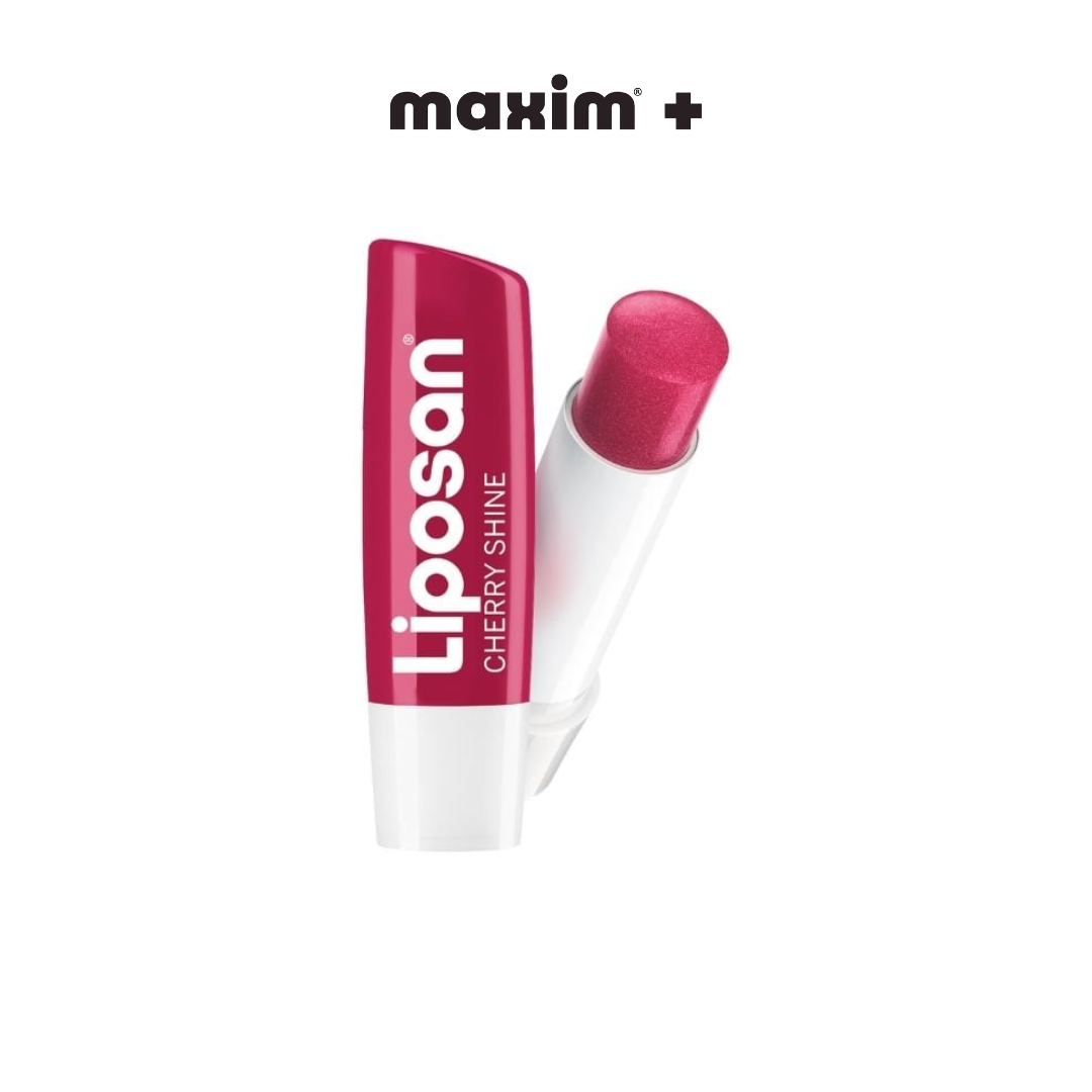 Liposan Cherry Shine Lip Balm Eνυδατικό Χειλιών με Άρωμα Κεράσι, 4,8g