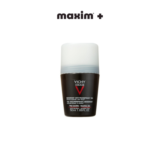 Vichy Homme 72h Deodorant Roll-on Extreme Control Αποσμητικό με Δράση Κατά της Εφίδρωσης, 50ml