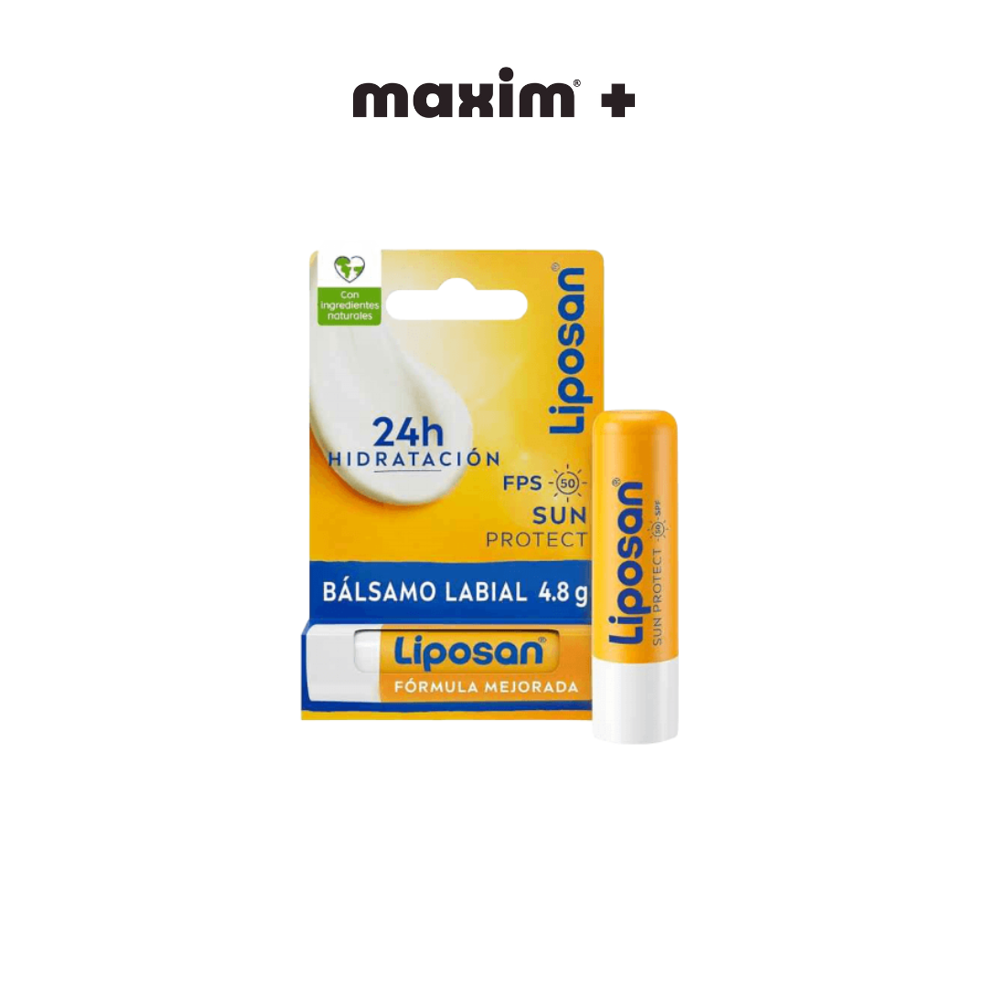 Liposan Sun Protect SPF50 Περιποιητικό Lip Balm με Αντιηλιακό Δείκτη Προστασίας, 4.8g