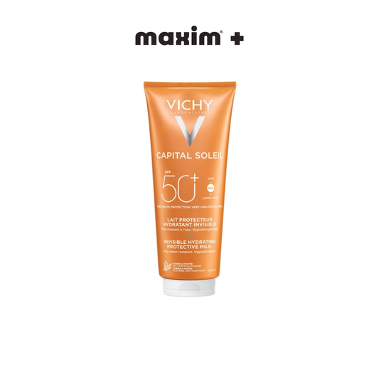Vichy Capital Soleil SPF50+ Invisible Hydrating Protective Milk Αόρατο Ενυδατικό Αντηλιακό Γαλάκτωμα, 300ml