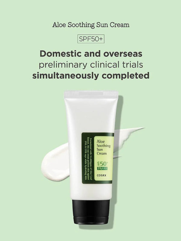 COSRX Aloe Soothing Sun Cream SPF 50+ PA+++ – Αντηλιακή Κρέμα Προσώπου με Αλόη