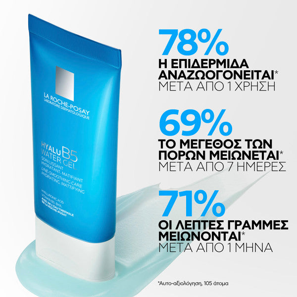 La Roche Posay Hyalu B5 Water Gel Κρέμα Διπλής Δράσης με Υφή Τζελ κατά των Λεπτών Γραμμών & της Λιπαρότητας, 40ml